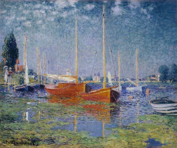Die roten Boote, Argenteuil von Claude Monet