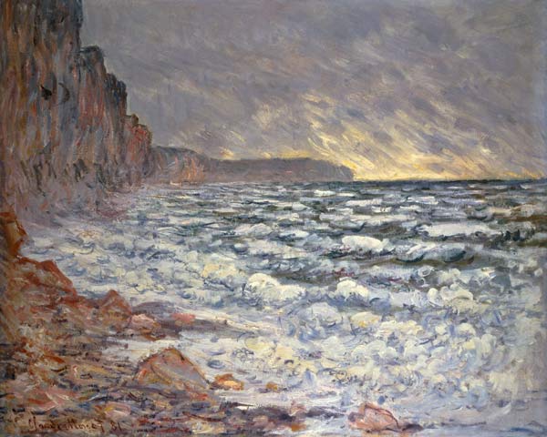 Fécamp, Küstenlandschaft. von Claude Monet