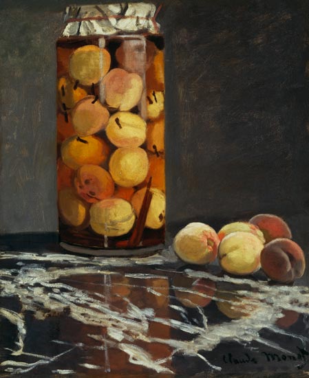 Das Pfirsichglas. von Claude Monet