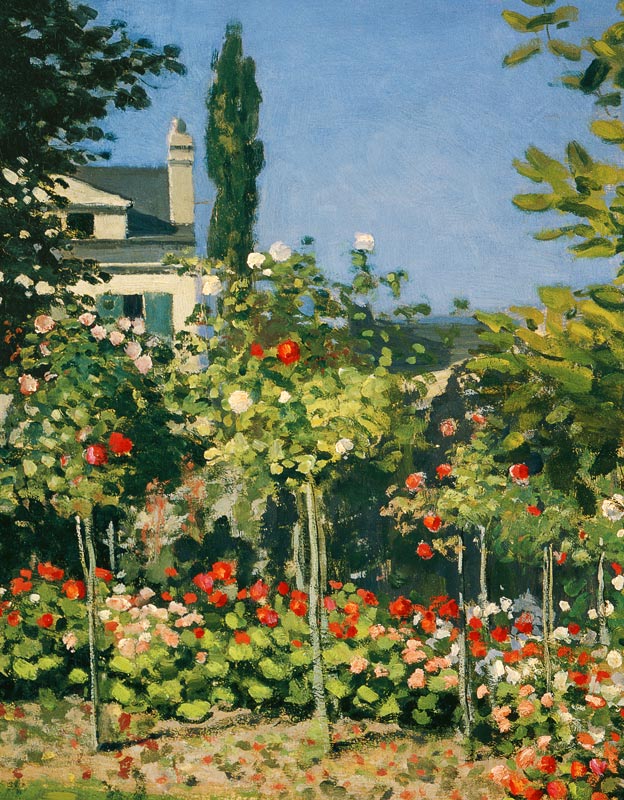 Bluehender Garten (Ausschnitt) von Claude Monet
