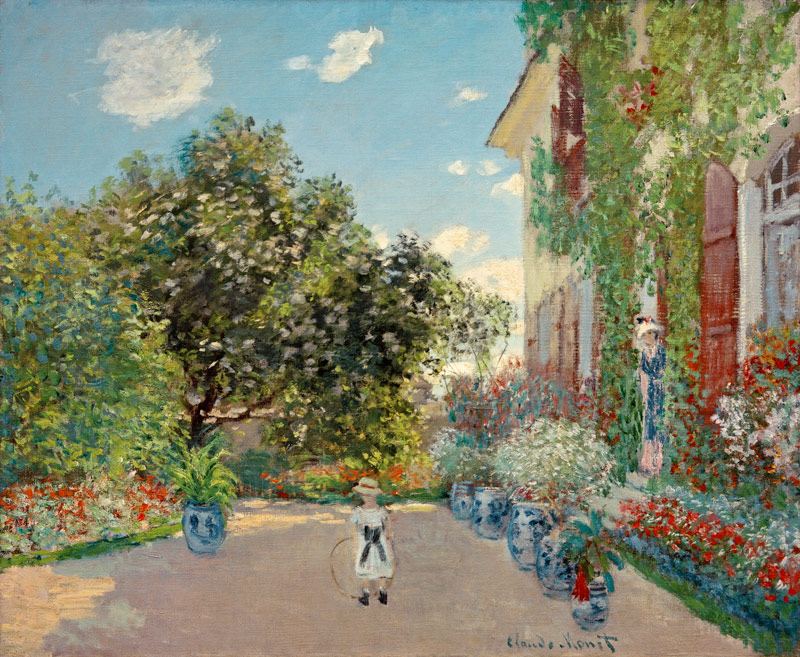 Das Haus Des Künstlers In Argenteuil von Claude Monet