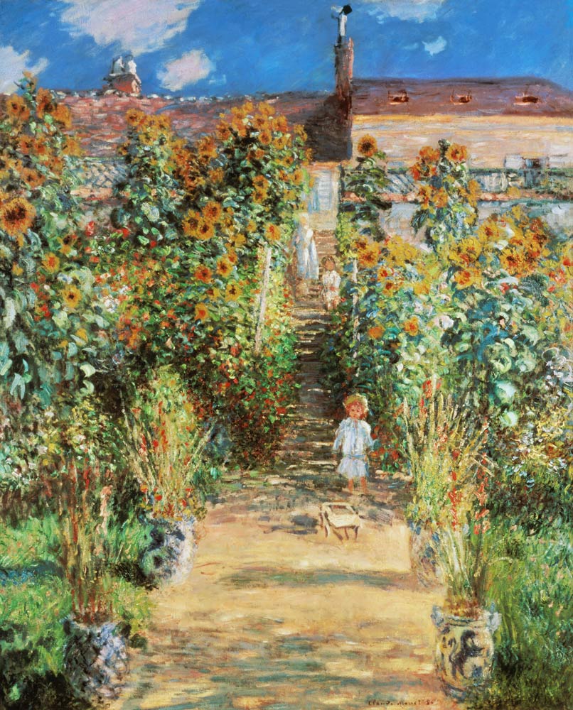 Der Garten des Künstlers in Vétheuil von Claude Monet
