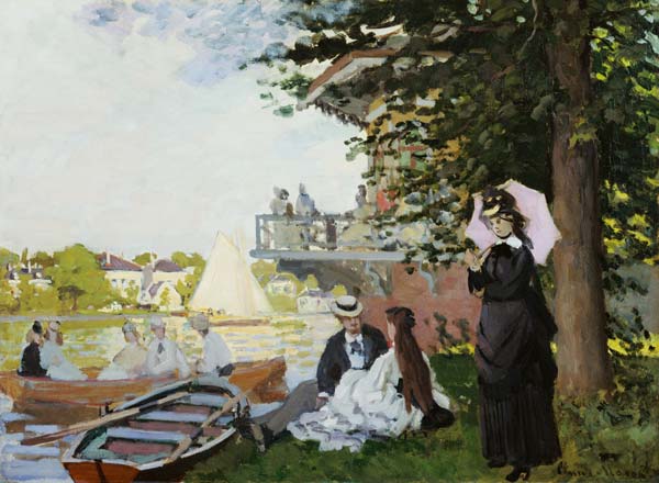 Garden House on the Zaan, Zaandam von Claude Monet