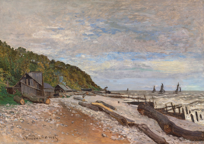 Le Chantier de petits navires, près de Honfleur von Claude Monet