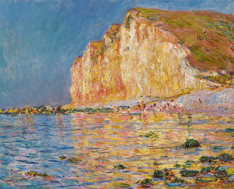Les Petites-Dalles bei Ebbe von Claude Monet