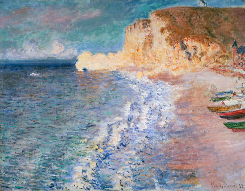 Morgen in Étretat von Claude Monet