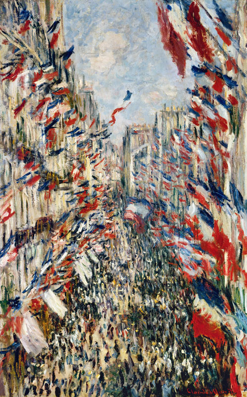 Rue Montorgeuil am 30.Juni 1878 von Claude Monet