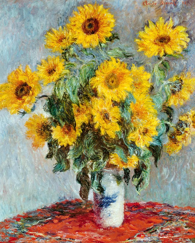 Sonnenblumen-Strauss von Claude Monet