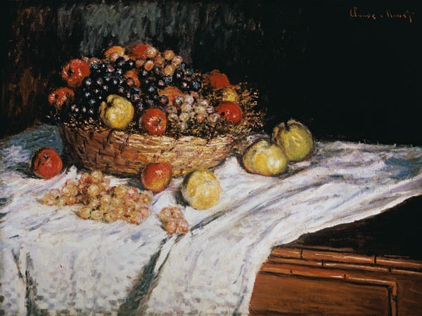 C.Monet, Stillleben mit Trauben u.Aepfeln von Claude Monet