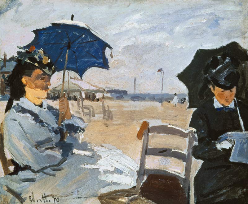 The Beach at Trouville von Claude Monet