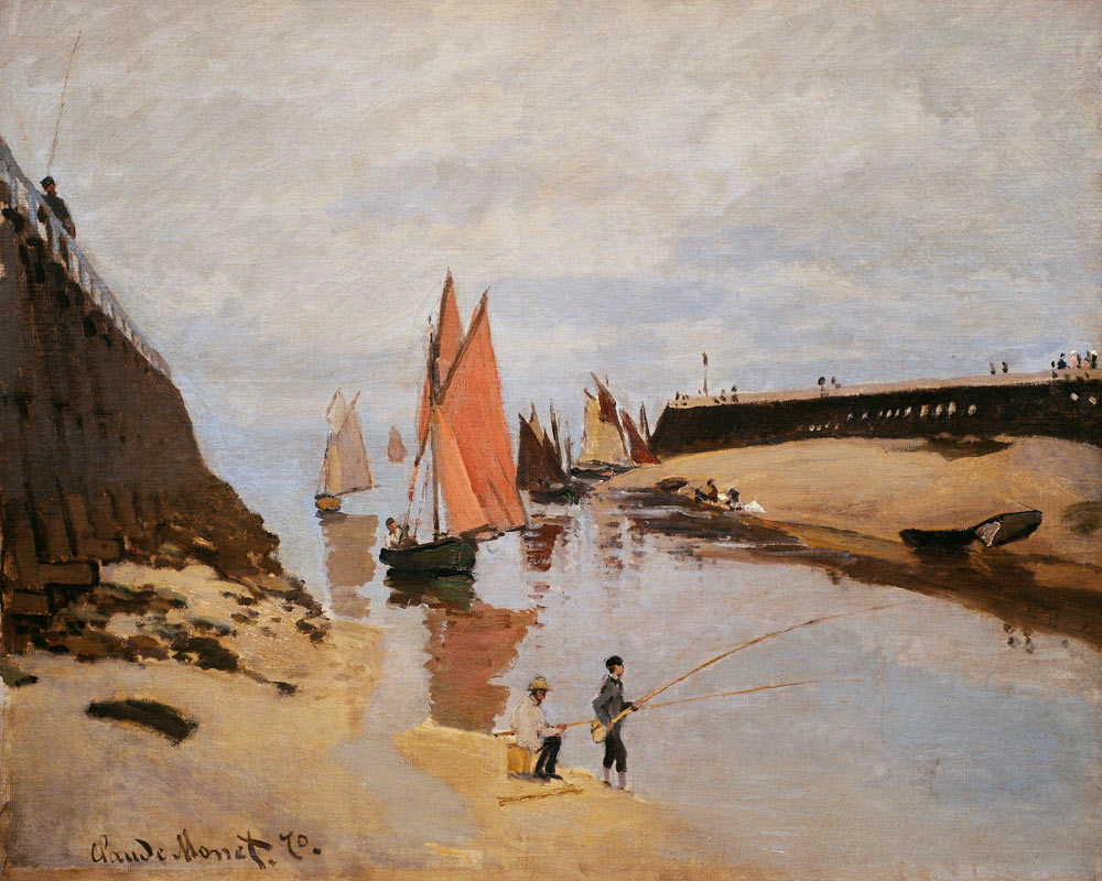 Hafen von Trouville von Claude Monet