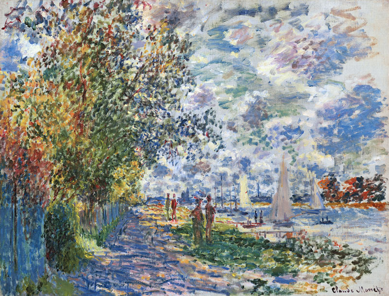 The Riverbank at Gennevilliers von Claude Monet