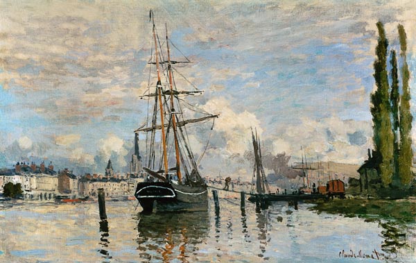 The Seine At Rouen von Claude Monet