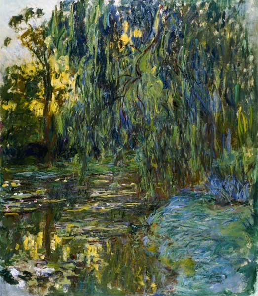 Weeping Willows, The Waterlily Pond at Giverny von Claude Monet
