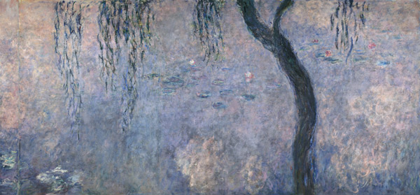 Waterlilies: Two Weeping Willows, right section von Claude Monet
