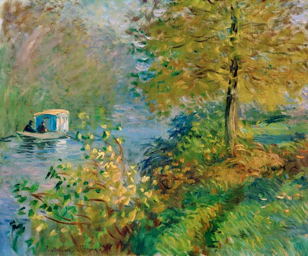 Das Atelierboot des Künstlers von Claude Monet