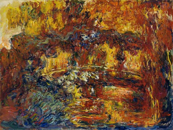 Die japanische Brücke von Claude Monet