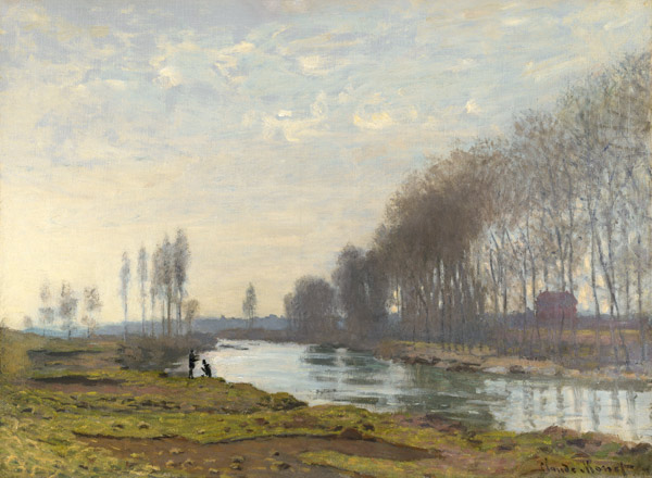 Die kleine Teilgebiet der Seine bei Argenteuil (Le petit bras de la Seine à Argenteuil) von Claude Monet