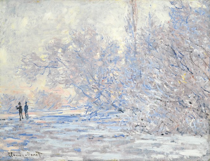 Frost in Giverny (Le Givre à Giverny) von Claude Monet