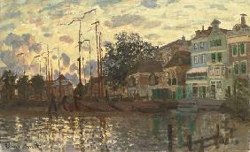Kanal in Zaandam am Abend 1871