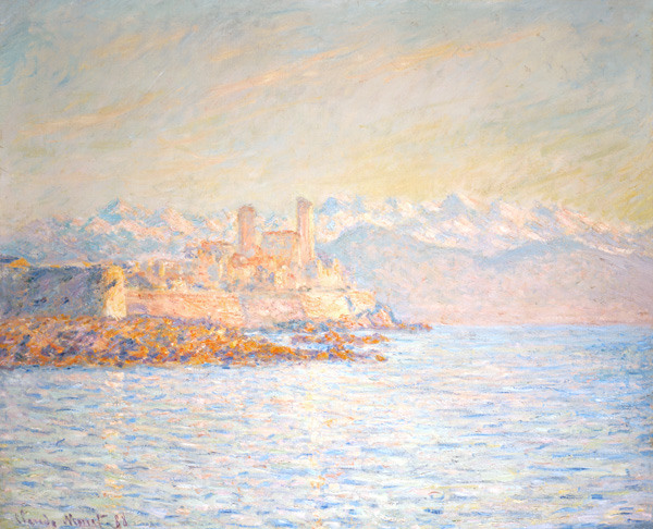 Das alte Fort bei Antibes (auch: Antibes im Nachmittagslicht) von Claude Monet