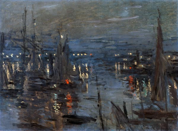 Abendstimmung im Hafen von Le Havre von Claude Monet