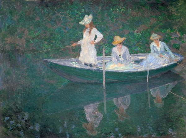 Eine Bootspartie in Giverny von Claude Monet
