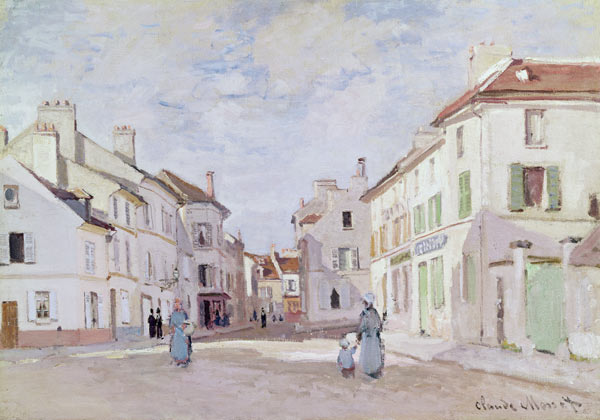 Rue de la Chaussee at Argenteuil von Claude Monet