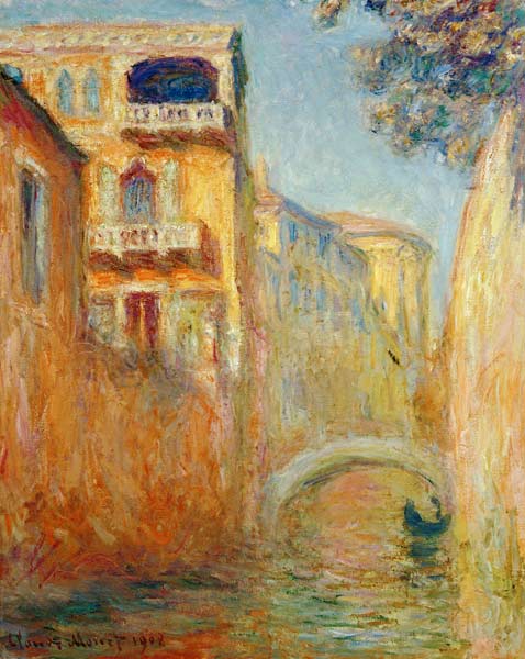 Venice - Rio de Santa Salute von Claude Monet