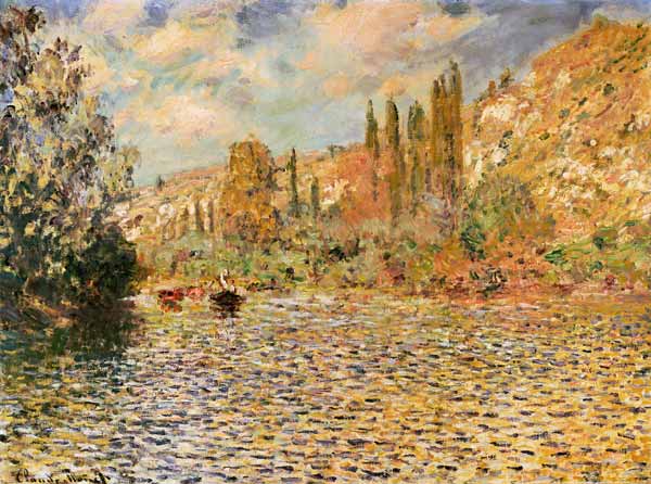 The Seine at Vetheuil von Claude Monet