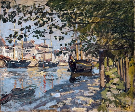 Seine at Rouen von Claude Monet
