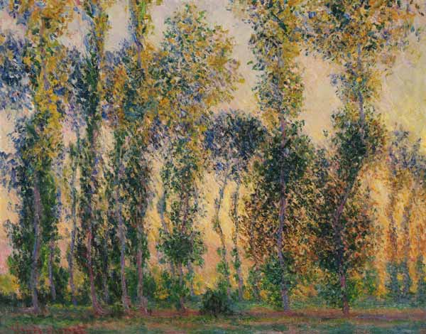 Pappeln bei Giverny, Sonnenaufgang von Claude Monet