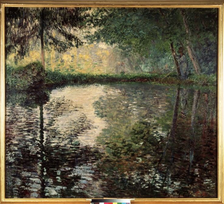 Teich in Montgeron von Claude Monet
