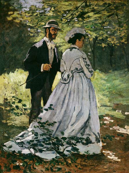 The Promenaders, or Bazille and Camille von Claude Monet