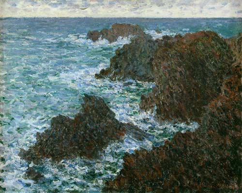 The Rocks at Belle-Ile, the Wild Coast von Claude Monet