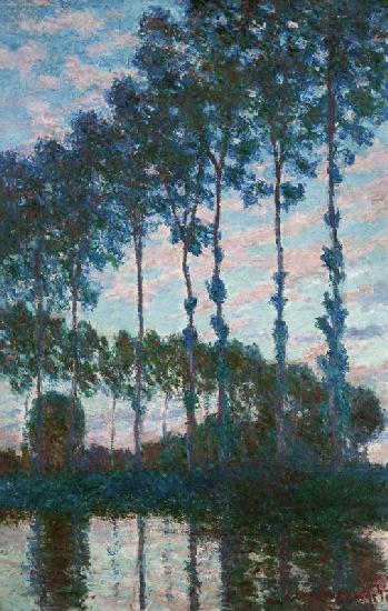 Pappeln am Ufer der Epte, Abend-Effekt 1891