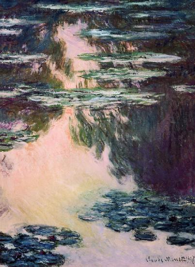 Waterlilies with Weeping Willows 1907