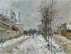 Der Boulevard de Pontoise in Argenteuil bei Schnee 1875