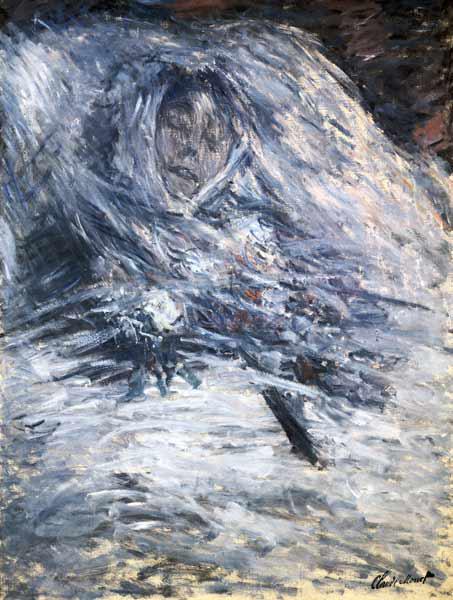 Camille Monet auf dem Totenbett 1879