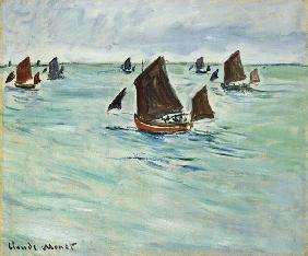 Fishing Boats at Pourville 1882