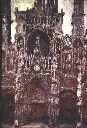 Rouen Cathedral, evening, harmony in brown 1894