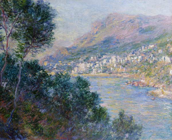 Monte Carlo, Vue du Cap Martin von Claude Monet
