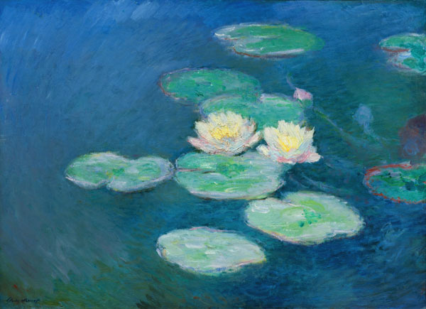 Waterlilies, Evening von Claude Monet
