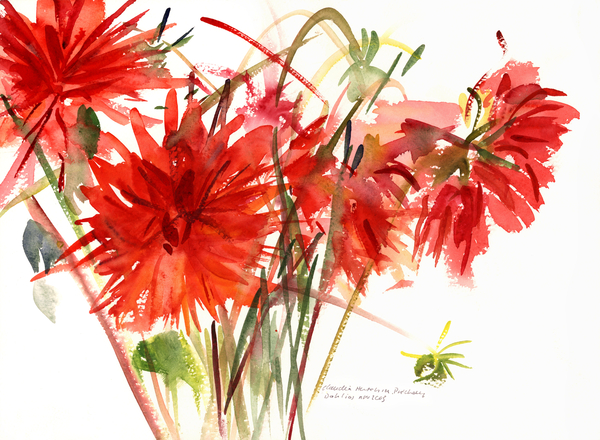 Dahlias von Claudia Hutchins-Puechavy