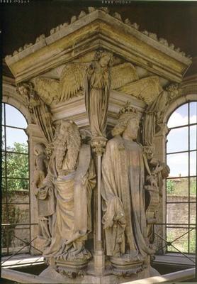 The Well of Moses, David and Moses, 1395-1404 (stone) von Claus Sluter