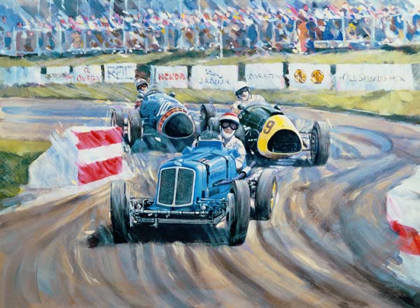 The First Race at the Goodwood Revival von Clive  Metcalfe