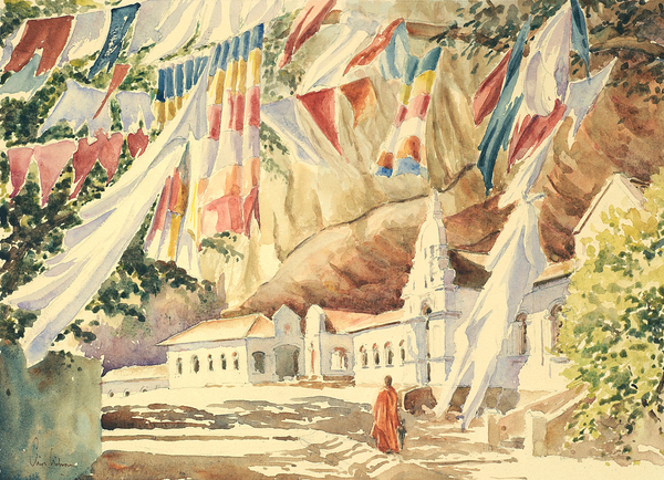 748 Prayer flags, Dambulla von Clive Wilson