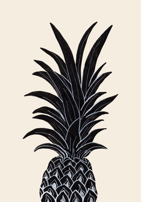 Black Pineapple von Graphic Collection