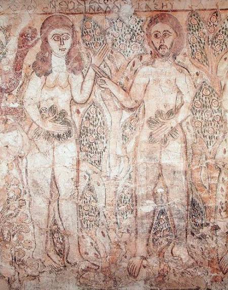 Adam and Eve, from Fayum von Coptic