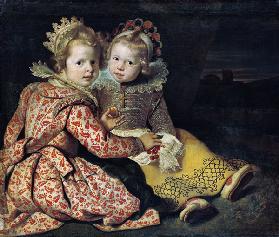 Magdalena und Jan-Baptist de Vos, die Kinder des Malers um 1622